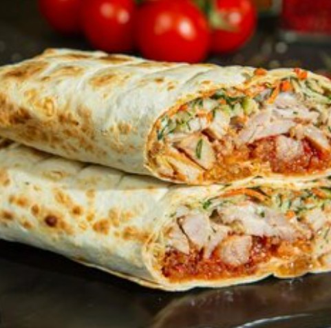 Шаурма на мангале из шашлыка курица