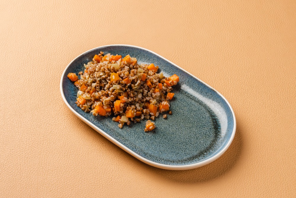 Греча с овощами