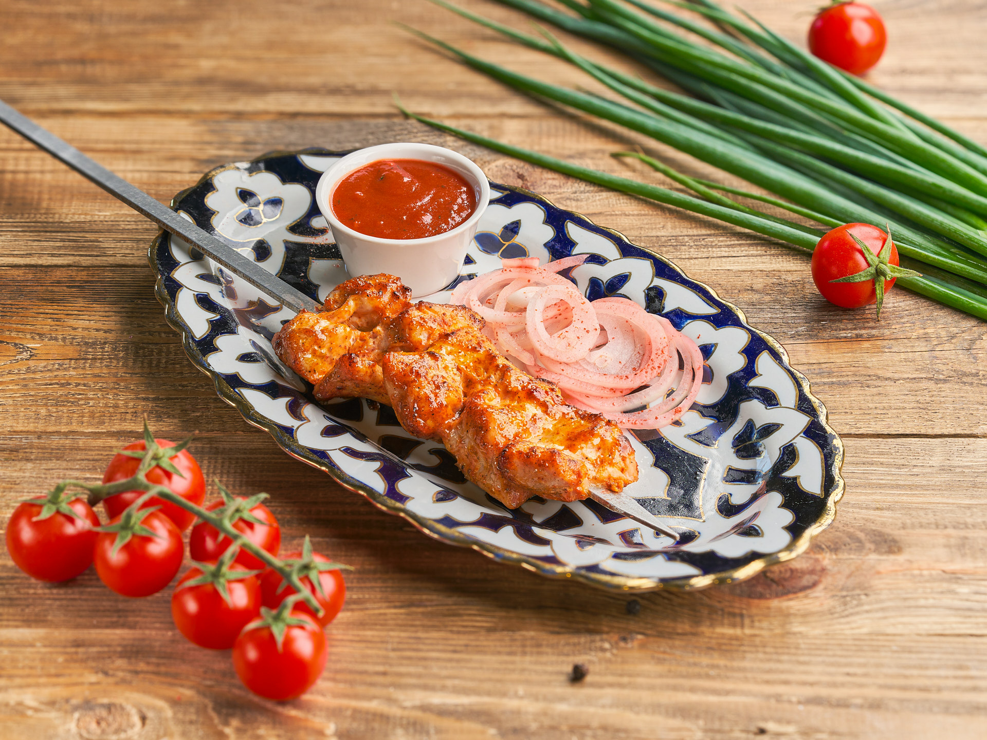 Шашлык из куриного филе