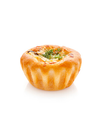 Корзиночка с курицей и грибами