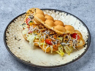 Баблс-вафля с курицей