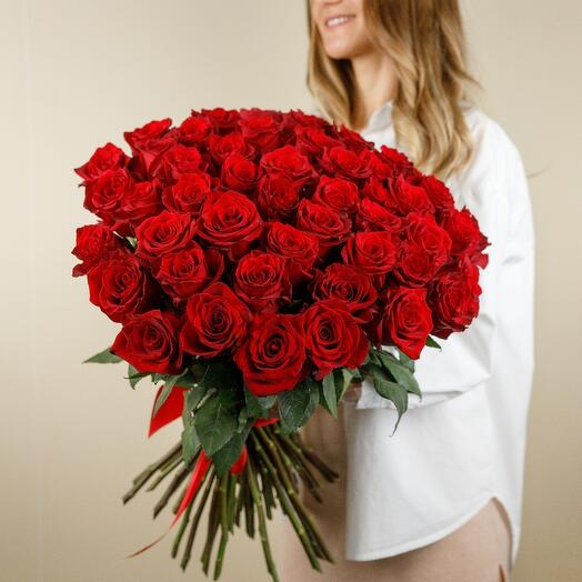 Премиум букет из 51 розы 