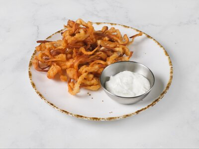 Сыр косичка фри с соусом мацони