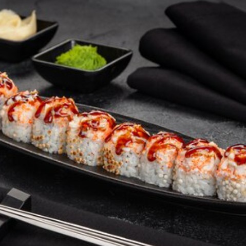 Запеченный с кальмаром