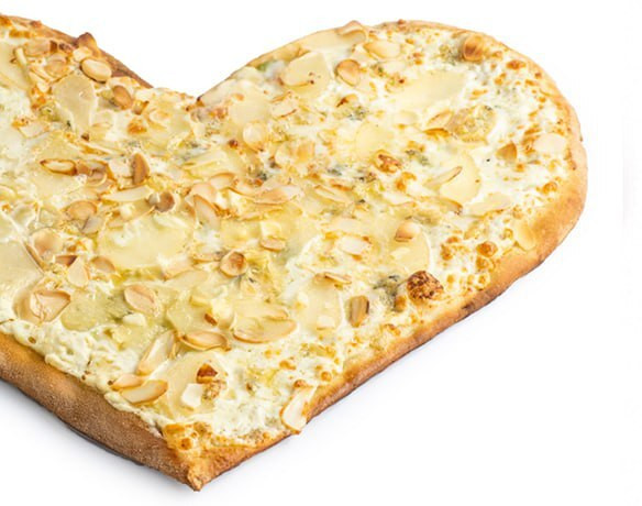 Сердце с Грушей Тонкое тесто 35см