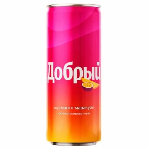 Лимонад добрый манго-маракуйя 0,33 л.