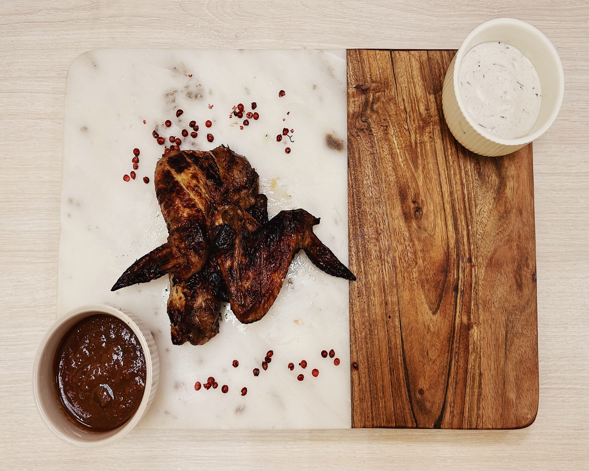 Шашлык из куриных крылашек 