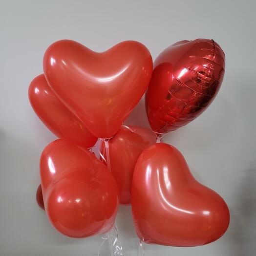 Сэт из 7 шаров Сердца