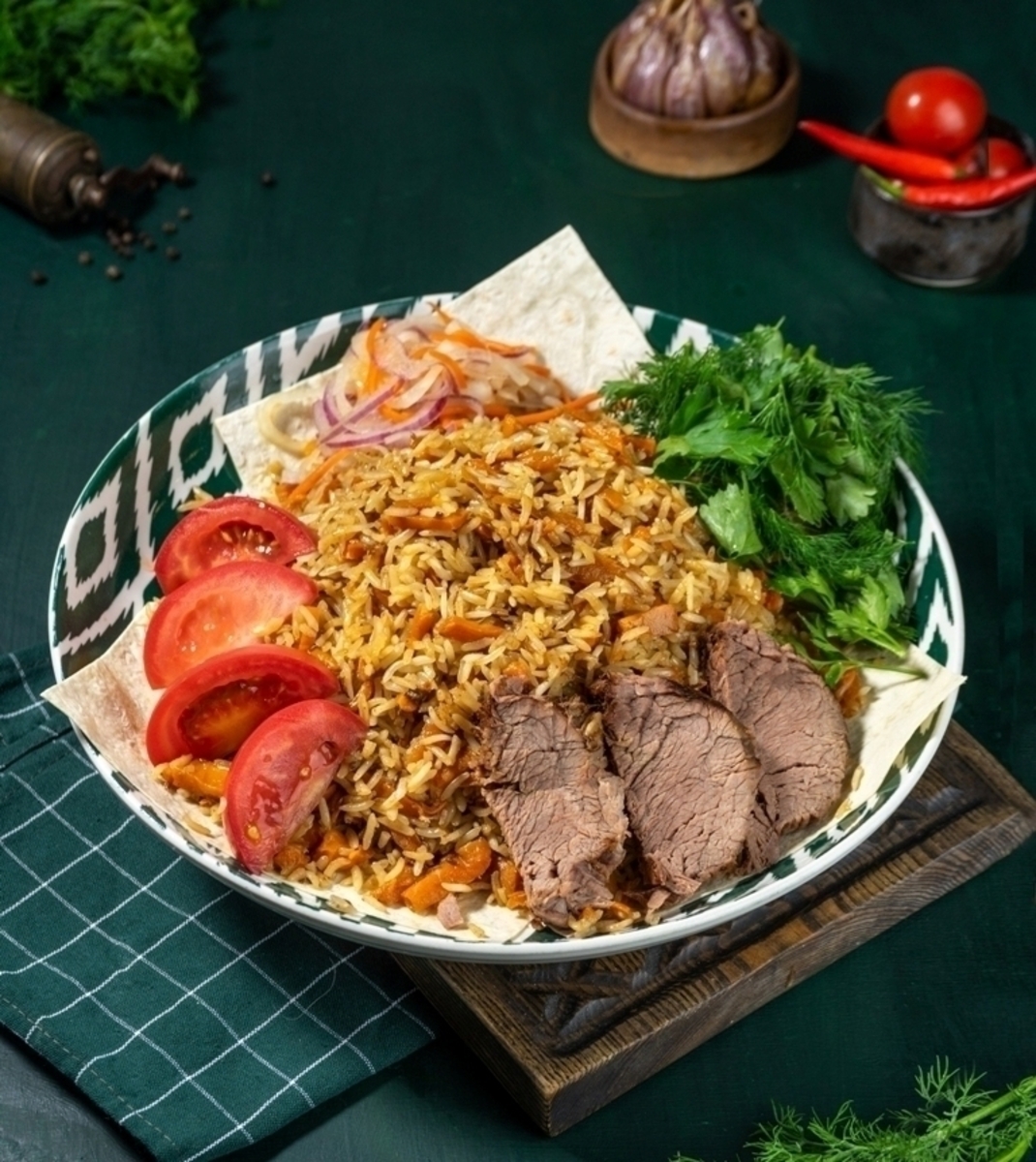 Плов узбекский с говядиной