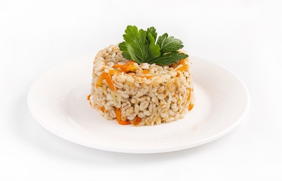 Перловка с овощами