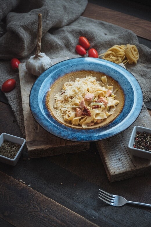 Паста с форелью