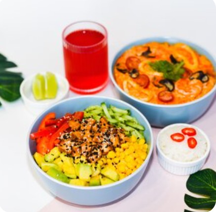 Сет Обеденный перерыв Поке Курочка Карри