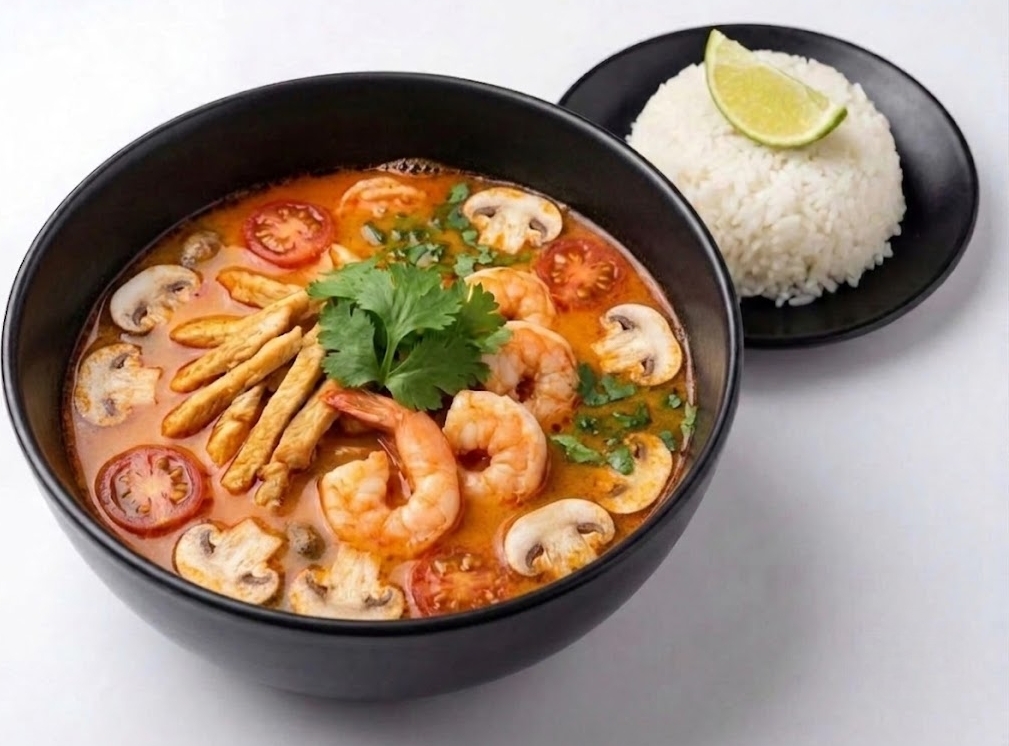 Том Ям с Курицей и Креветками