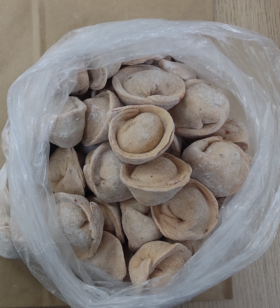 Пельмени с бараниной и говядиной