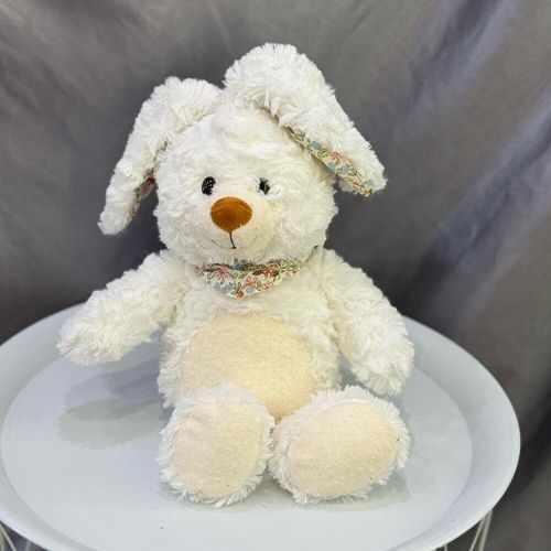 Мягкая игрушка Зайчик кудрявый белый