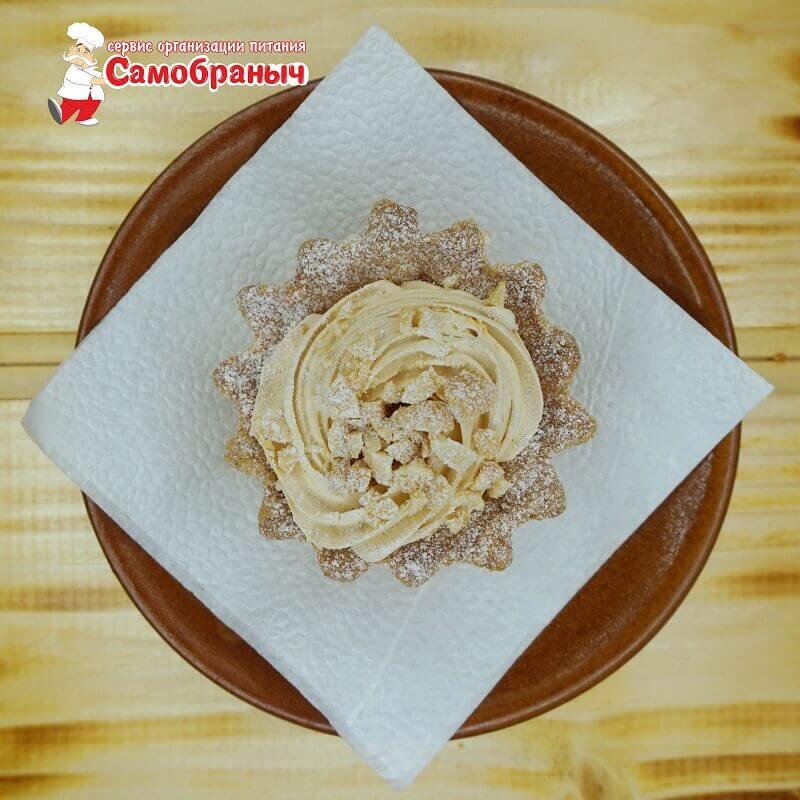 Корзиночка с кремом и орешками 75гр.
