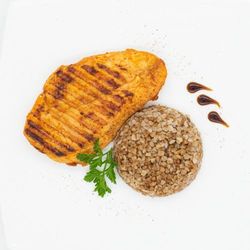 Стейк из курицы+картофель по-деревенски