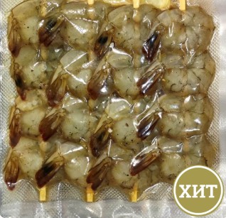 Шашлычки из креветок в фирменном соусе