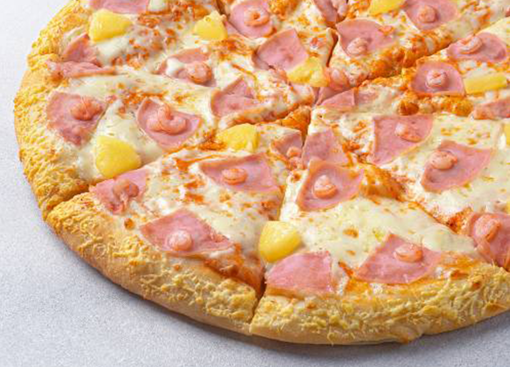 Пицца Гавайская 40 см на толстом с сыром