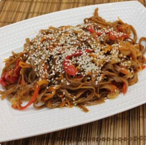 Лапша Wok овощная в соусе терияки