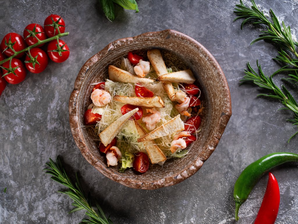 Цезарь с креветкой