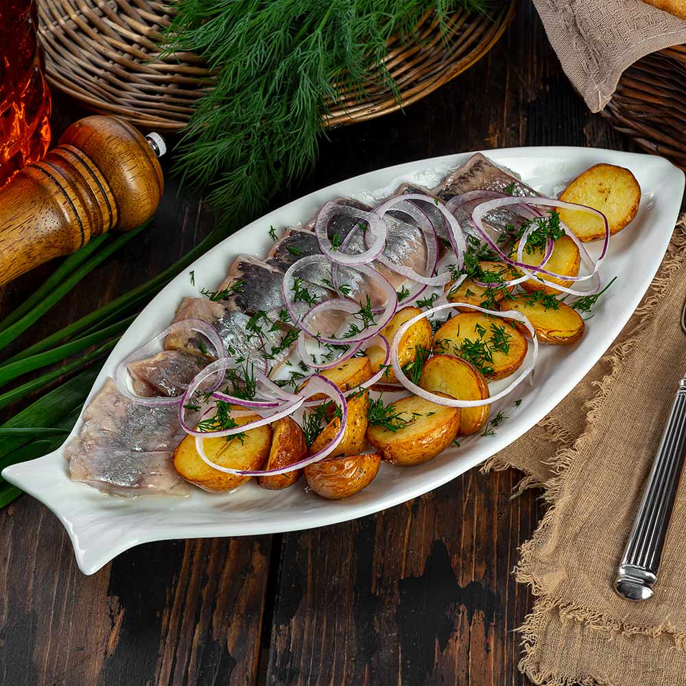 Сельдь с картофелем