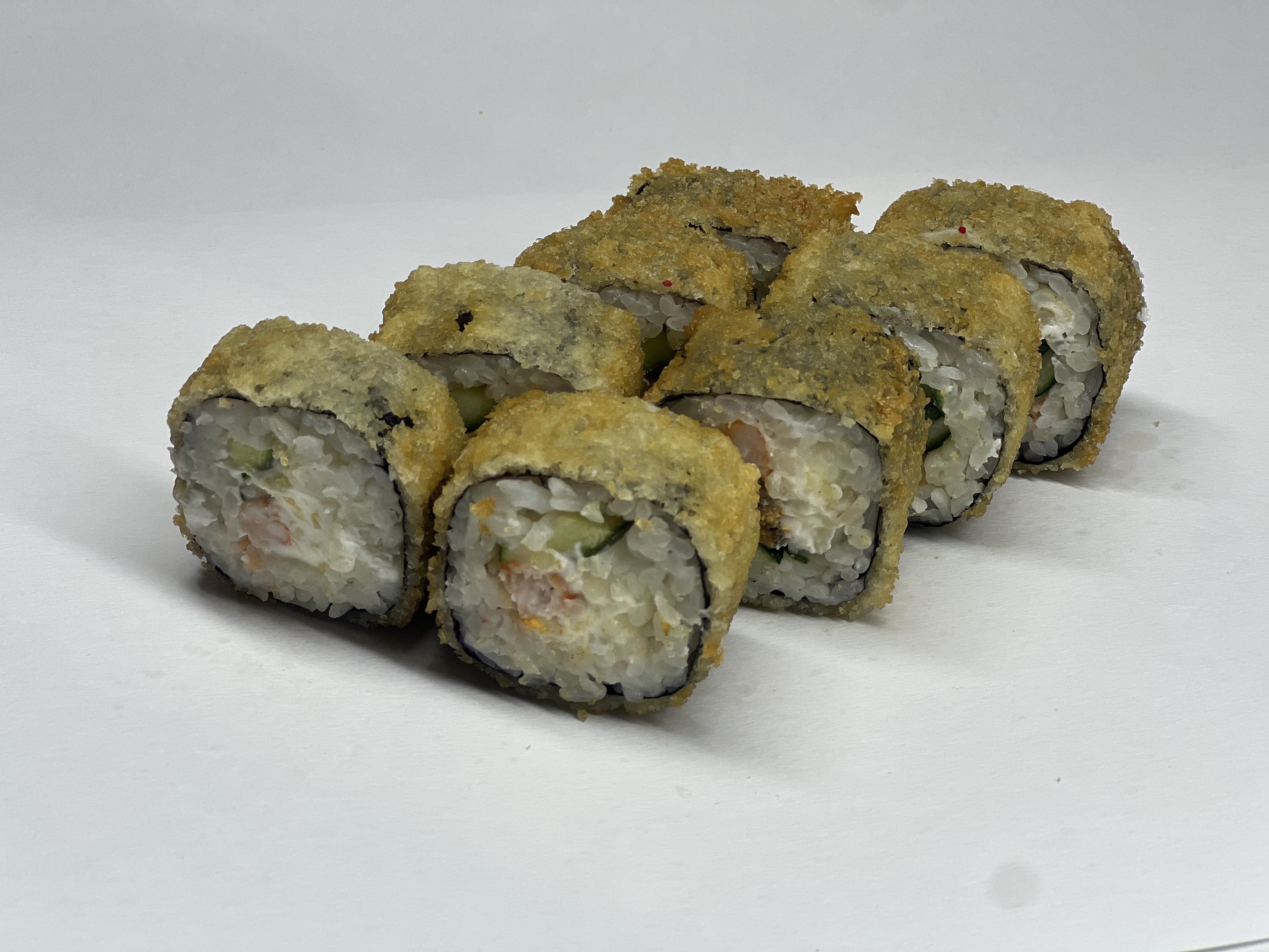 Жареный ролл с крабом