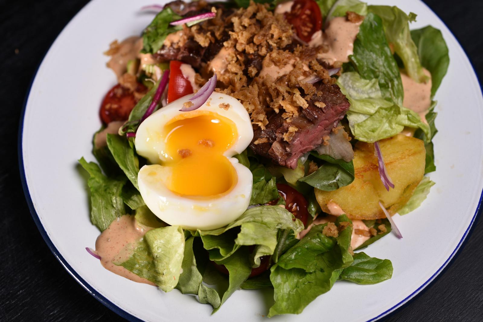 Картофельный салат с телятиной