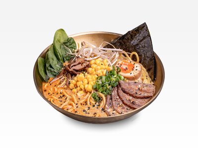 Сырный Рамен с курицей