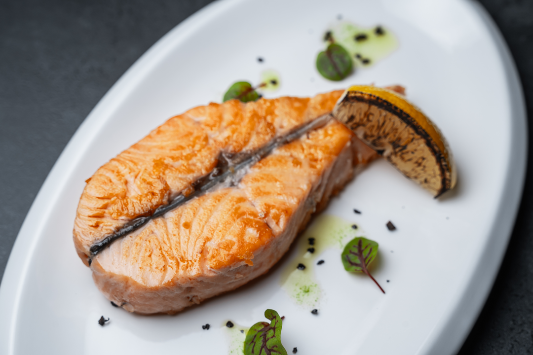 Семга на гриле