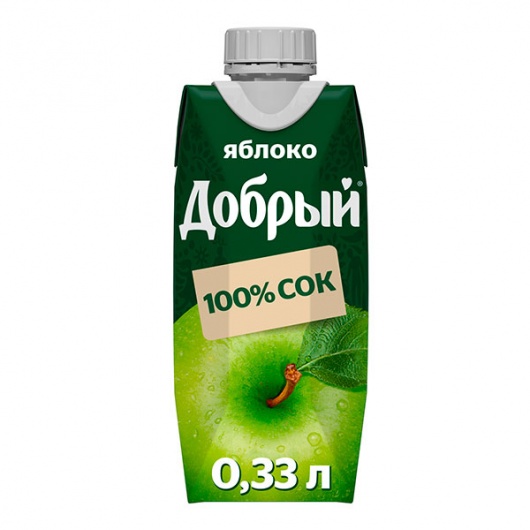 Сок добрый Яблоко 0,33л