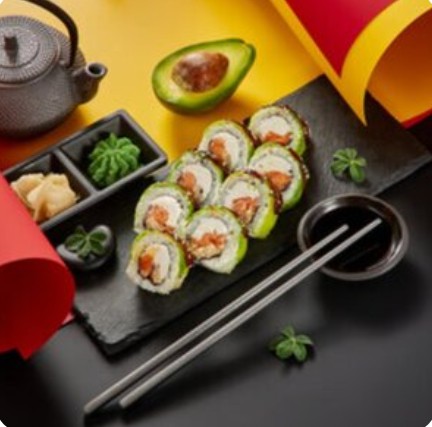 Авокадо с лососем