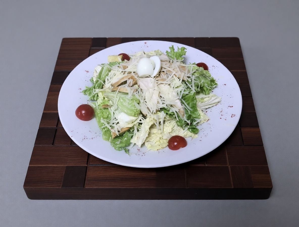 Салат Цезарь с курицей