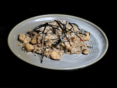 Тяхан с курицей