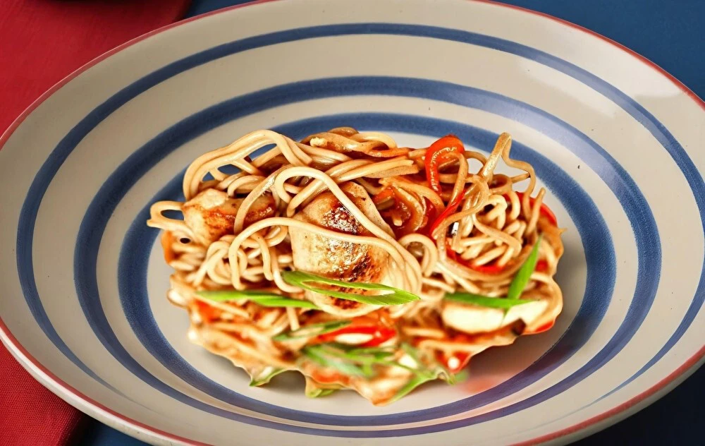 Удон с курицей