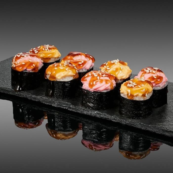 Запеченные хосомаки курица, краб
