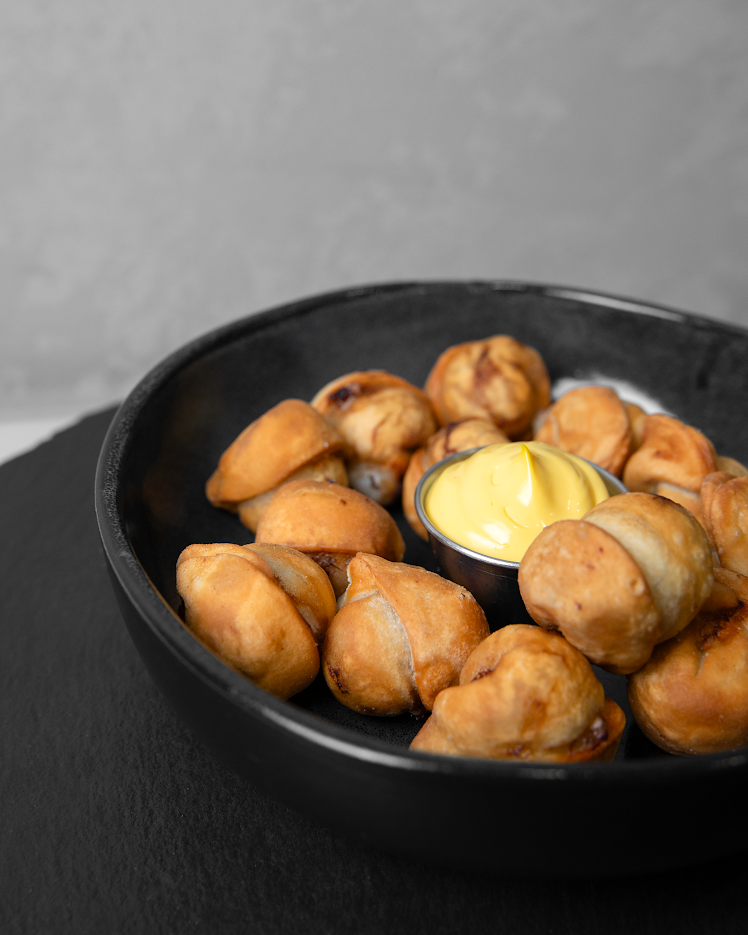 Пельмешки жаренные с сыром