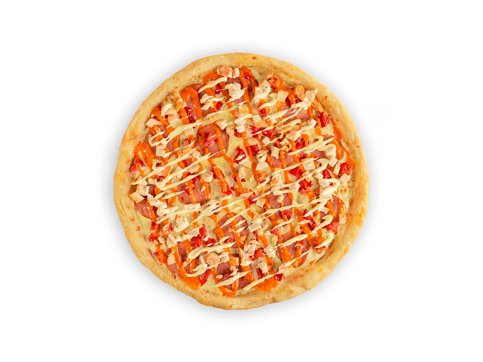 Пицца Цыплёнок Бургер 33см