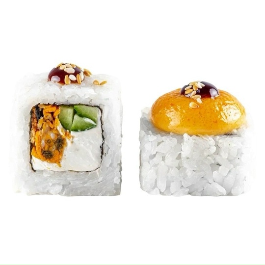 Запеченный ролл с мидиями