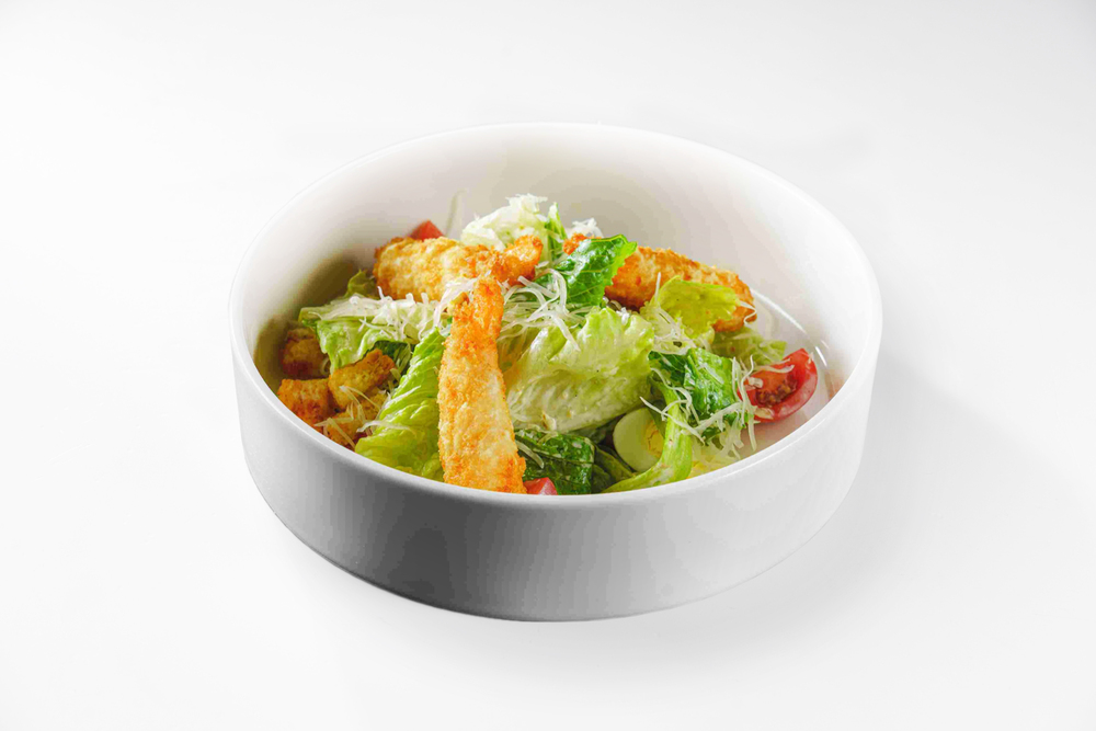 Салат Цезарь с Креветками