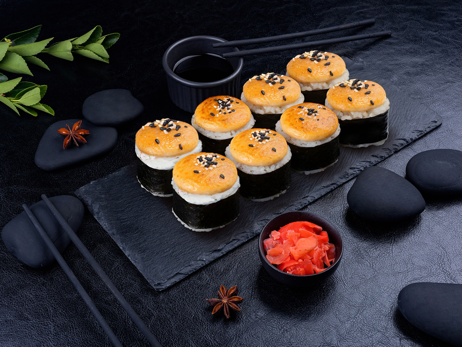 Запечённый ролл Вулкания