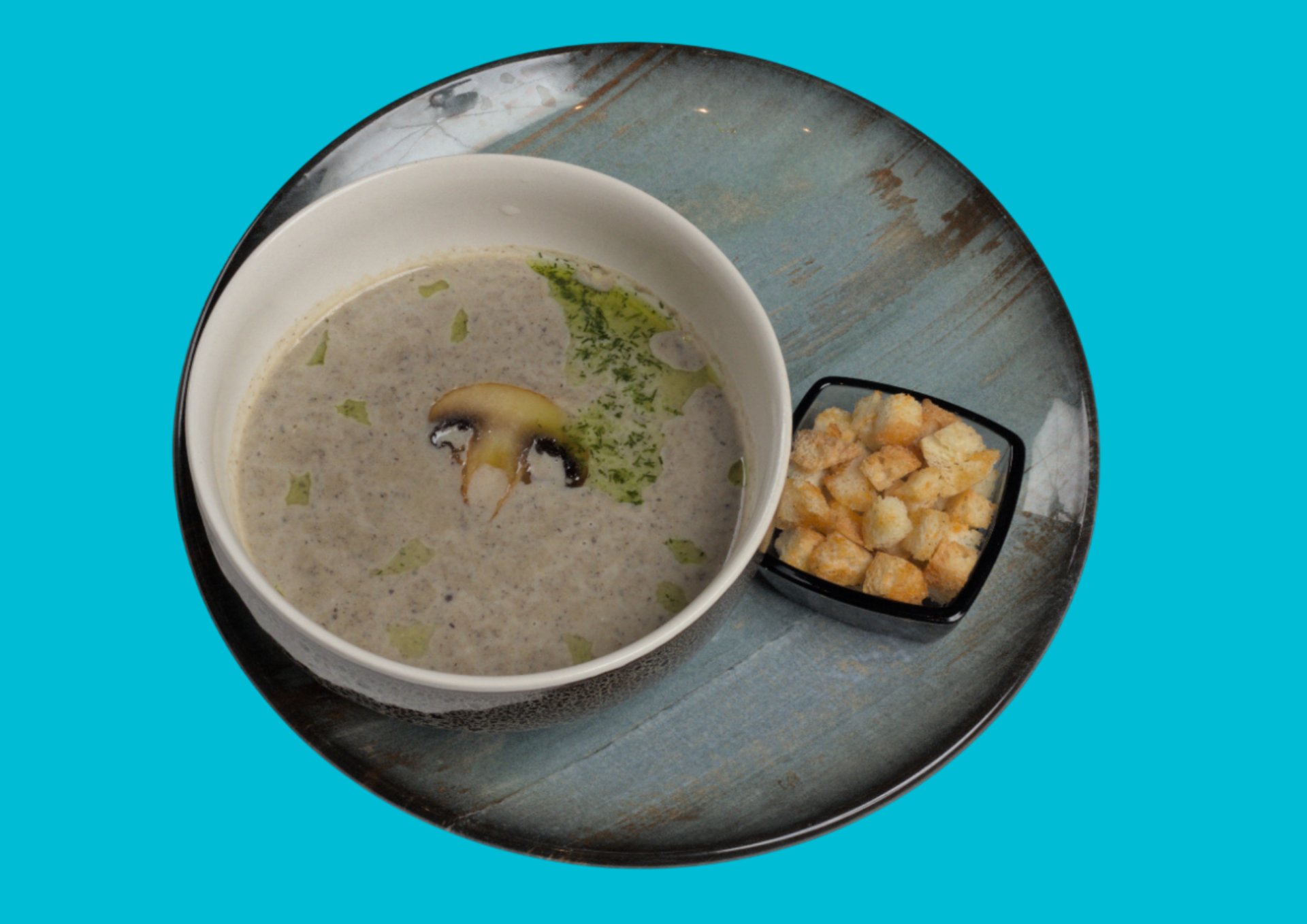 Постный грибной крем суп