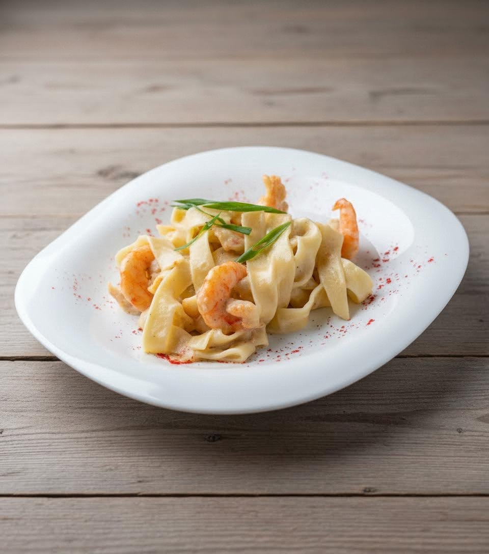 Паста с креветками