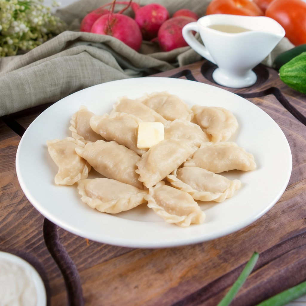 Дост. ВАРЕНИКИ с картошкой и грибами 200/20г