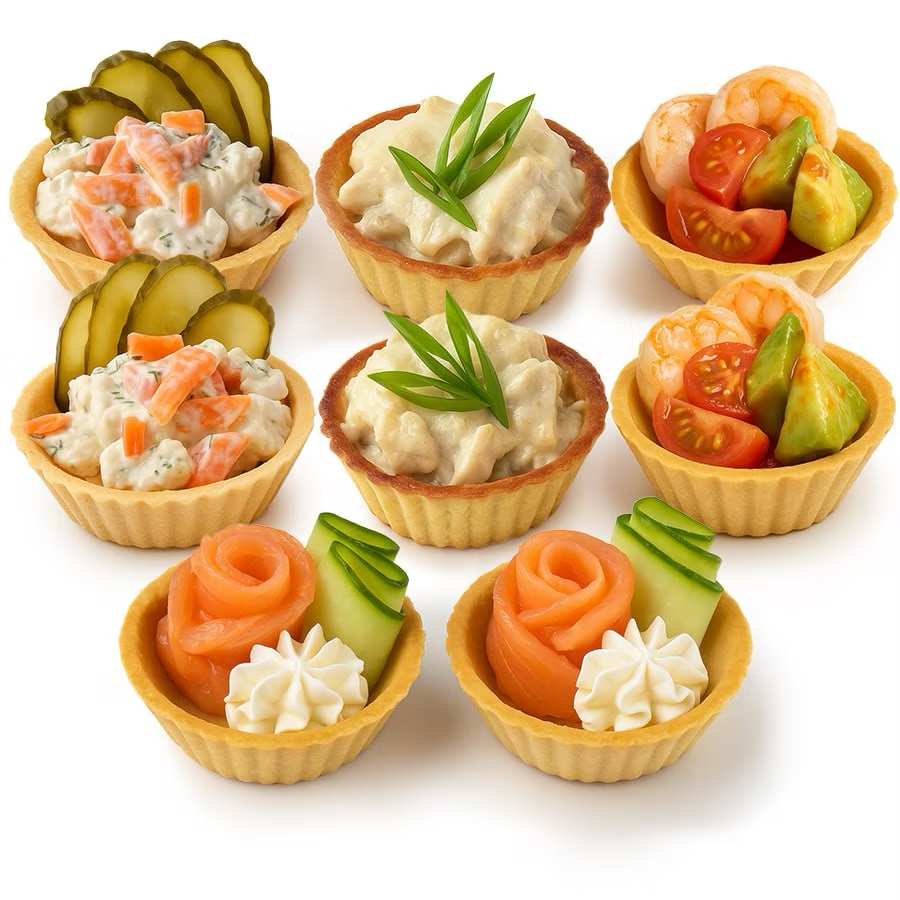 Тарталетки ассорти (4 по 2 шт.)