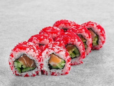 Калифорния ролл с лососем