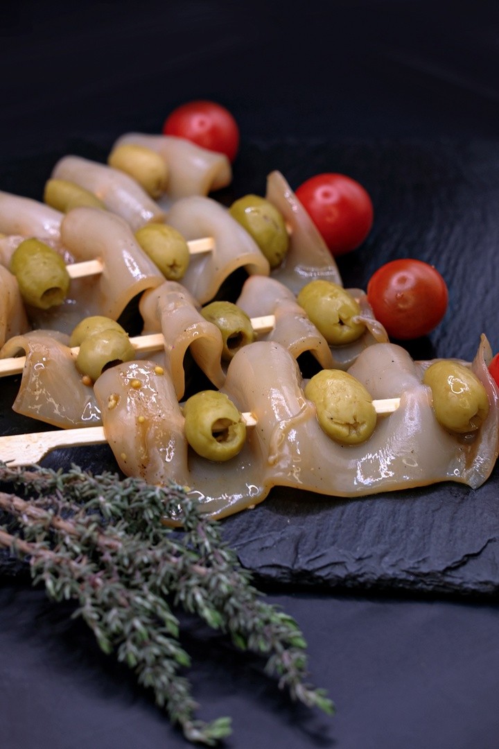 Шашлычок из кальмара