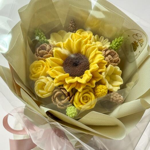 Букет из шоколадных цветов