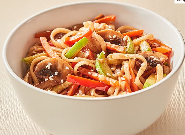 Удон с овощами