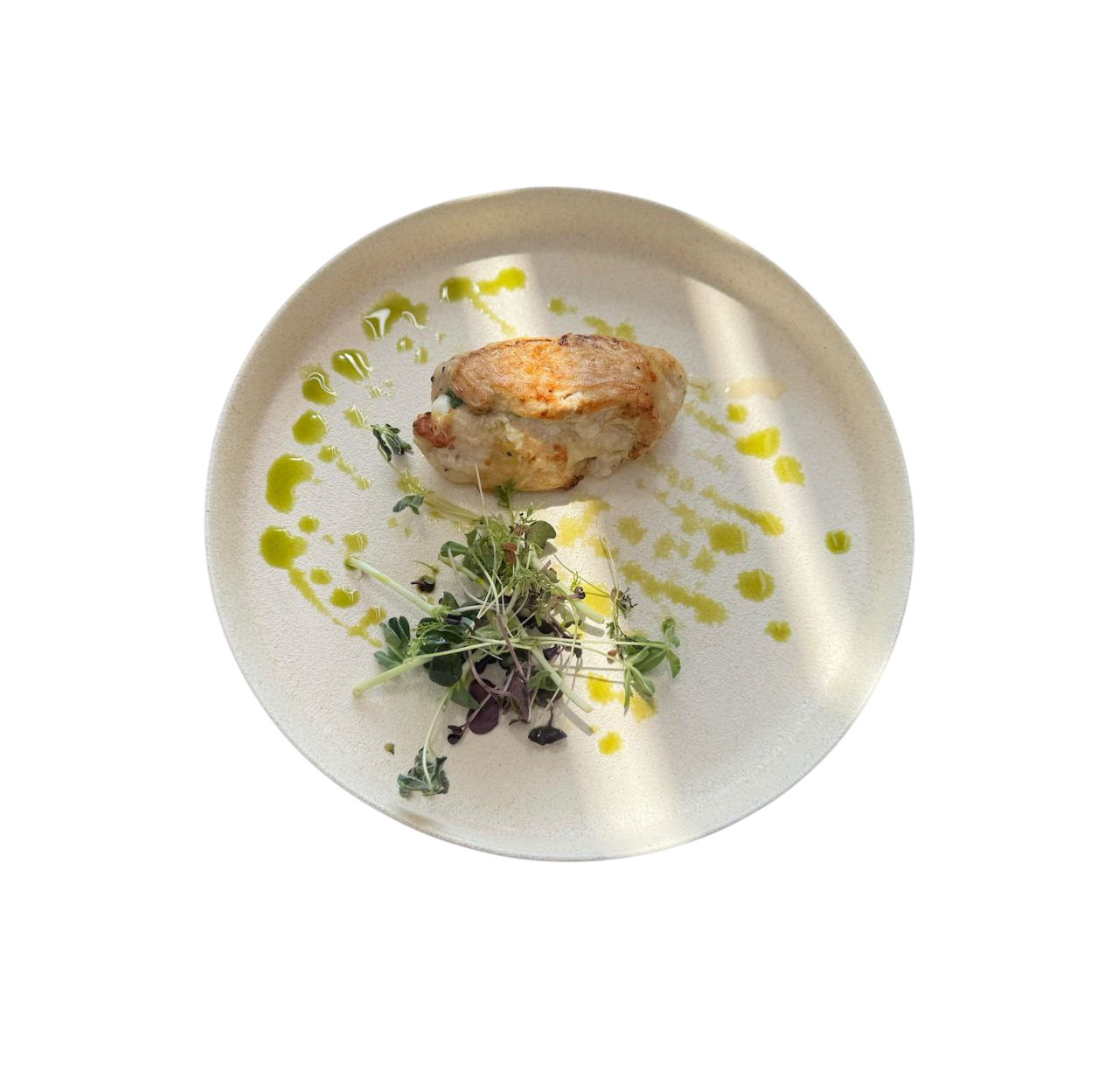 Куринная грудка-гриль с моцареллой и шпинатом